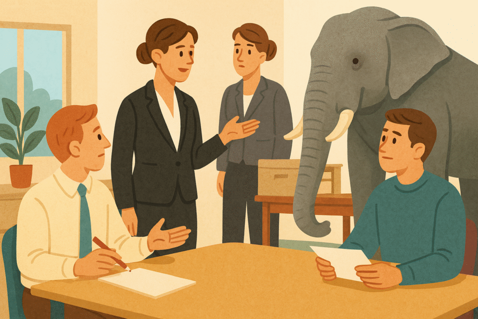 Kas ka Sinu meeskonnas valditakse konflikti, mistottu jaavad olulised probleemid lahti raakimata