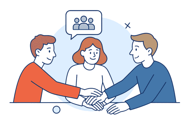 Tugev meeskonnavaim - meeskonnakoolituse illustratsioon